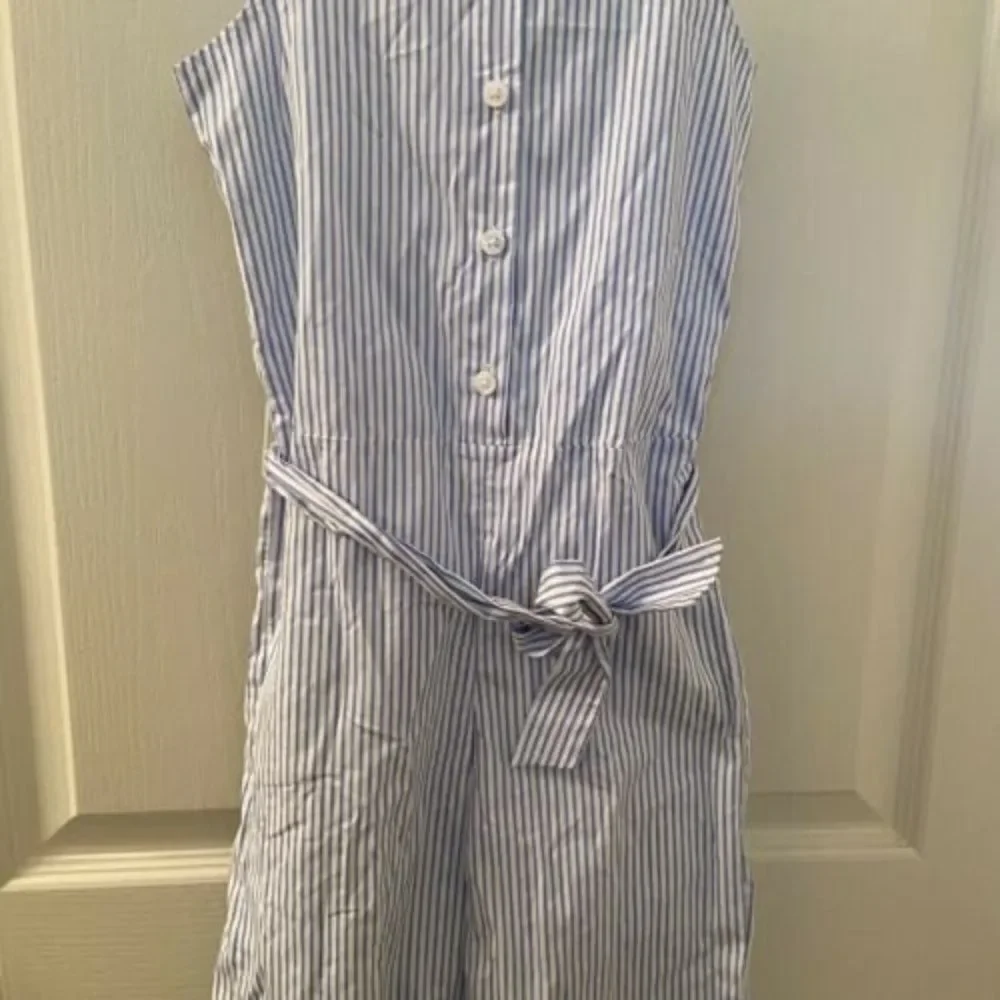 Gymboree Striped Jumpsuit Romper Blue White Girls Size 5
